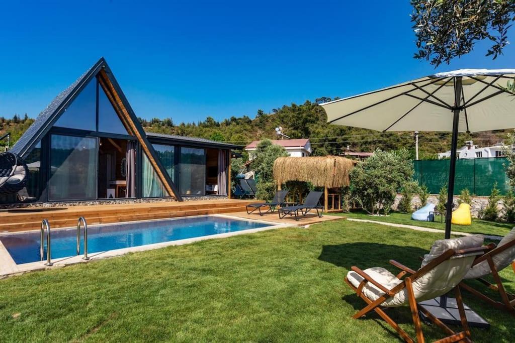 Villa Zeytin Havuzlu Jakuzili Fethiye Eksteriør bilde